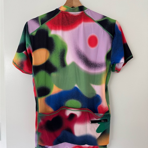 Brain Dead Colorful Floral Women’s Cycling Jersey Large - Picture 3 of 7